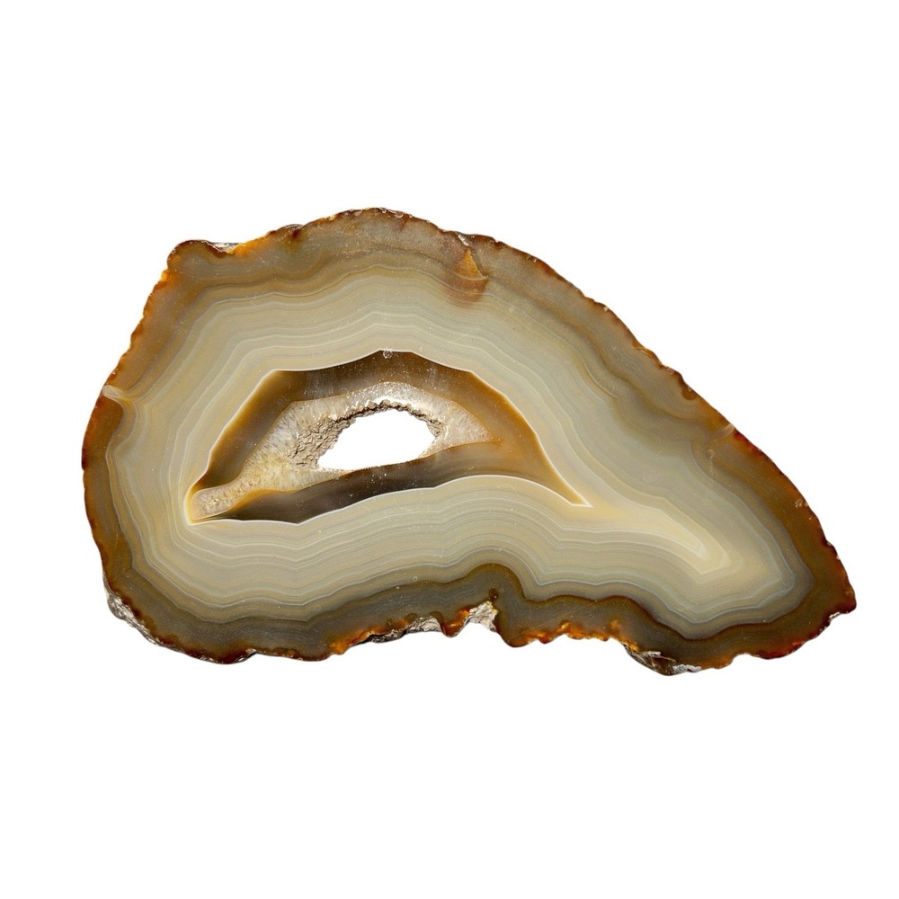 Brazilian Agate Geode 1 Lb 4 Oz Polished Cut Lapidary‎ Stone